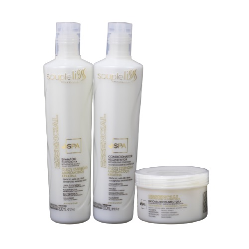 Soupleliss Kit SPA Essencial Shampoo+Condicionador+Máscara 3x300ml