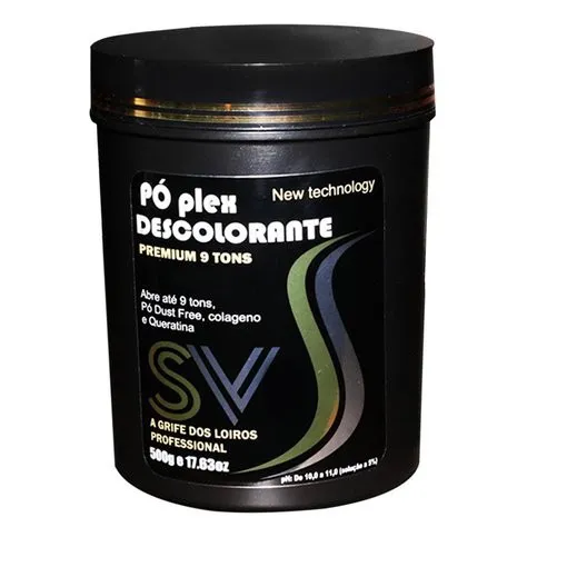 SV Professional - Pó Plex Descolorante Dust Free Premium 9 Tons 500g