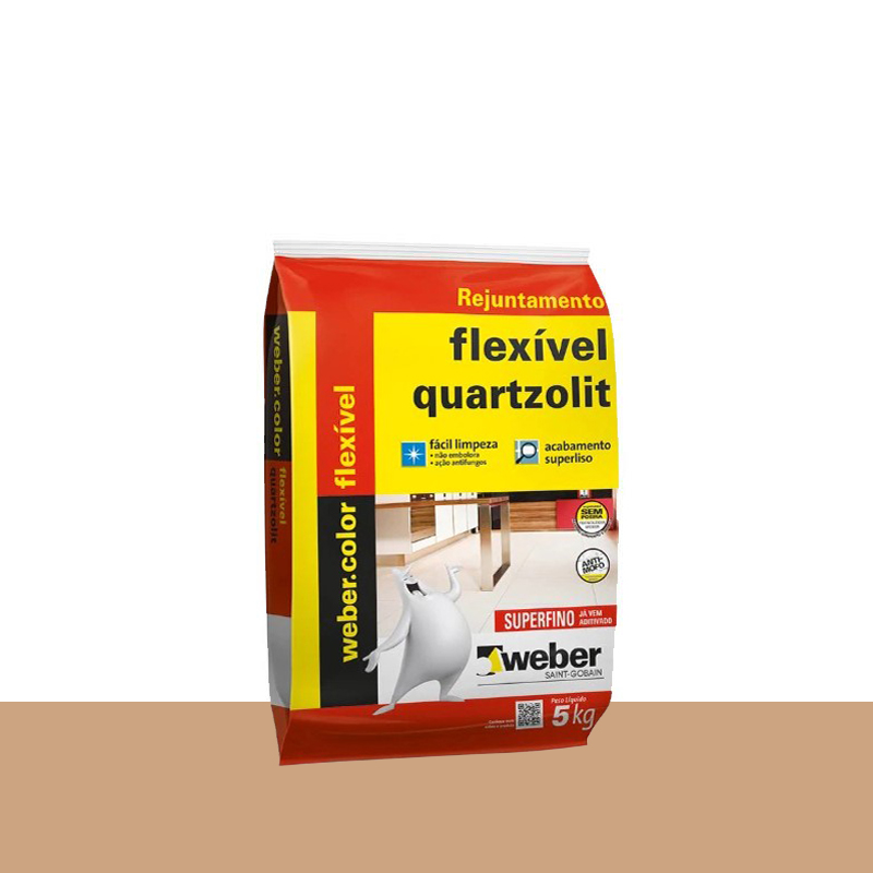 Rejunte Flexível 5Kg Caramelo Quartzolit