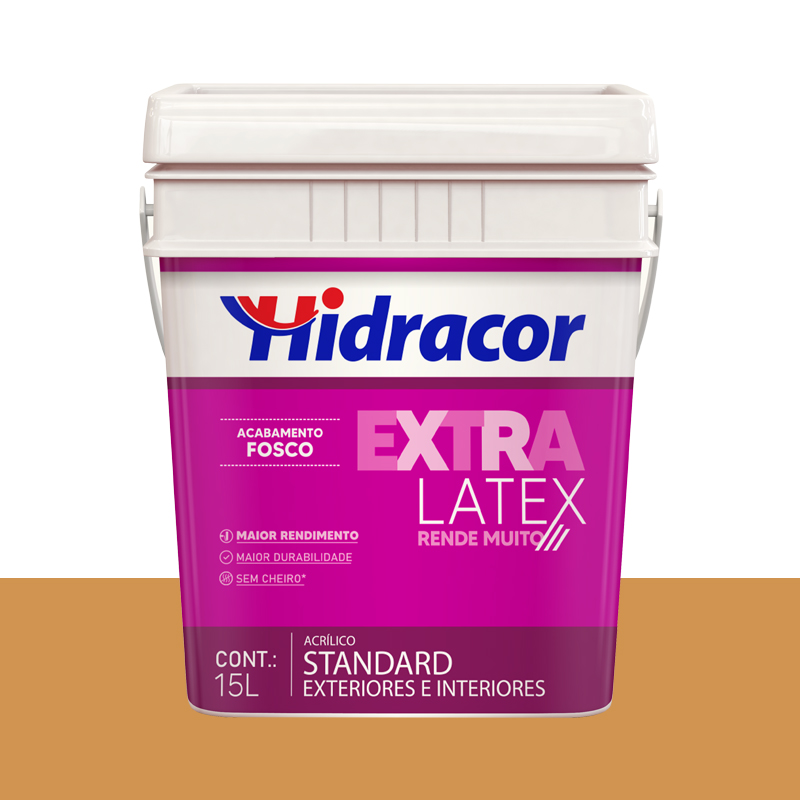 Tinta Acrílica Extralatex Fosca 15L Ocre Hidracor