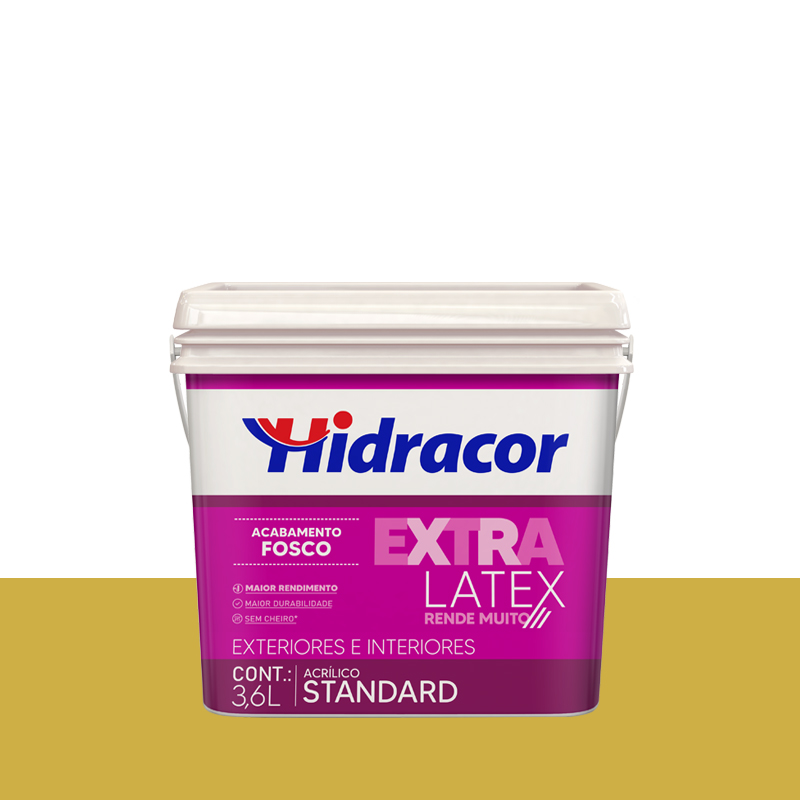 Tinta Acrílica Extralatex Fosca 3,6L Mostarda Hidracor