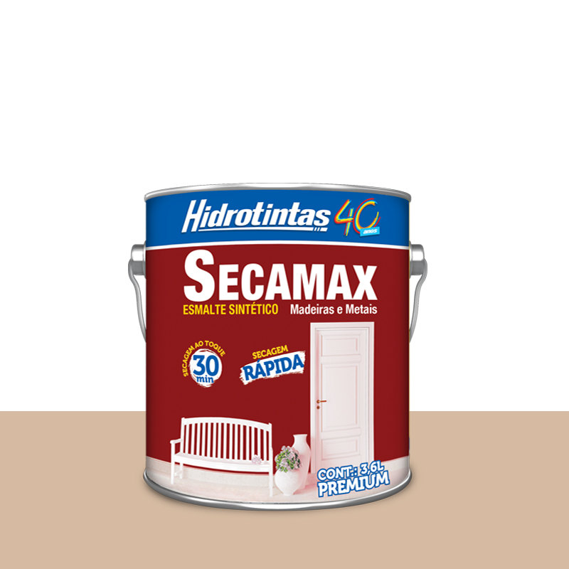 Tinta Esmalte Secamax 3,6L Areia Hidrotintas