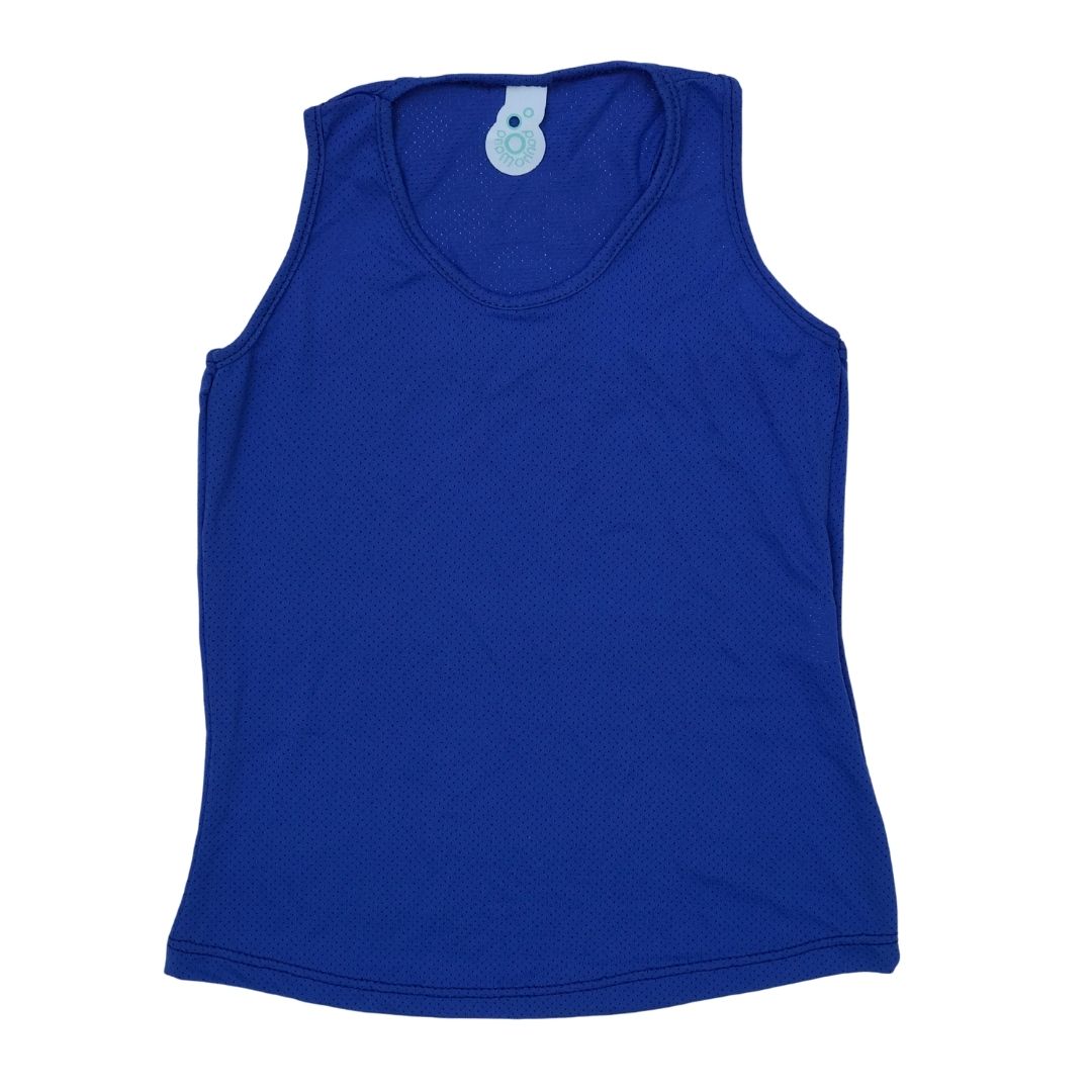 Camiseta Regata  Dry Fit - Azul Bic