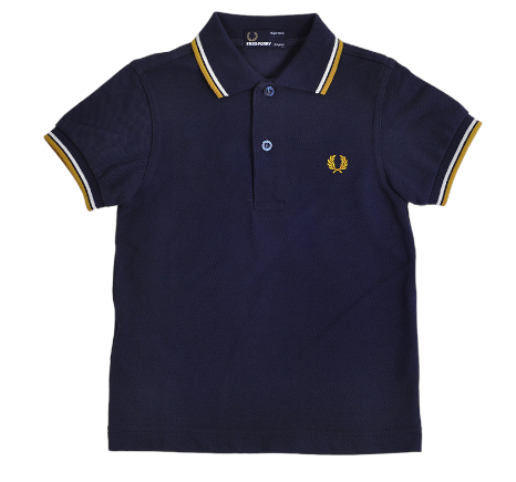 CAMISETA POLO FRED PERRY KIDS TWIN TIPPED DARK