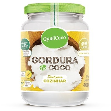 QUALICOCO - GORDURA DE COCO 400G