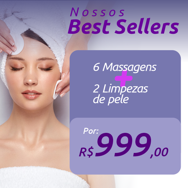 Best Seller - 2 Limpezas de pele + Massagens