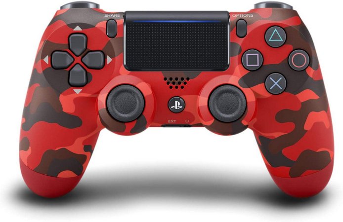 Controle do PS4 Vermelho Camuflado