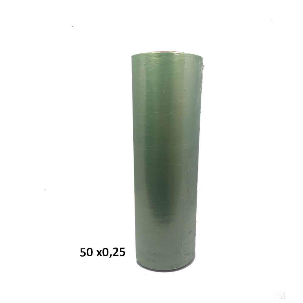 Filme Stretch Z 50 cm x 0,25 micras Reciclado Verde - Bobina 4kg