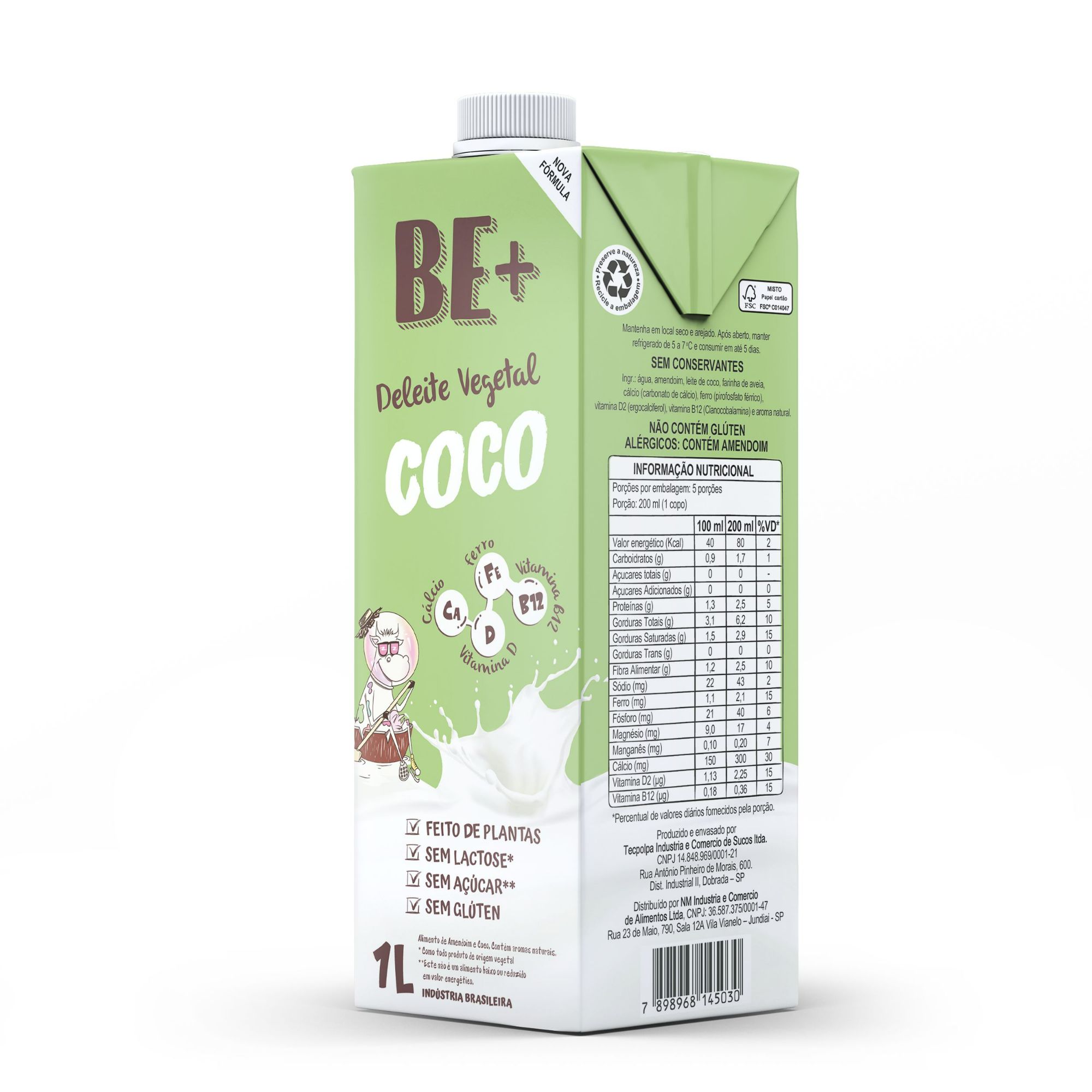 Bebida Vegetal de Amendoim com Coco - BE+ - Foto 2