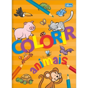 Álbum de Colorir Animais Académie Tilibra -8 folhas, 75 g/m² - Foto 0