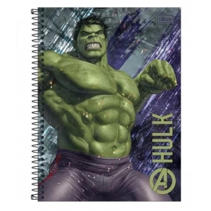 Caderno Universitário 10 Matérias Avengers ASB Tilibra- 160 folhas, 56 g/m² - Foto 0