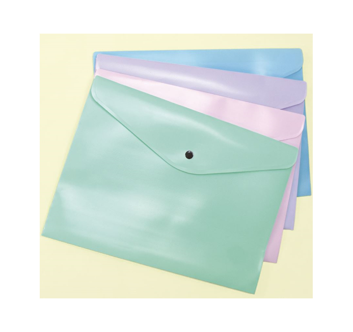 Envelope com Botão A4 Serena Tons Pastel Dello - Foto 0