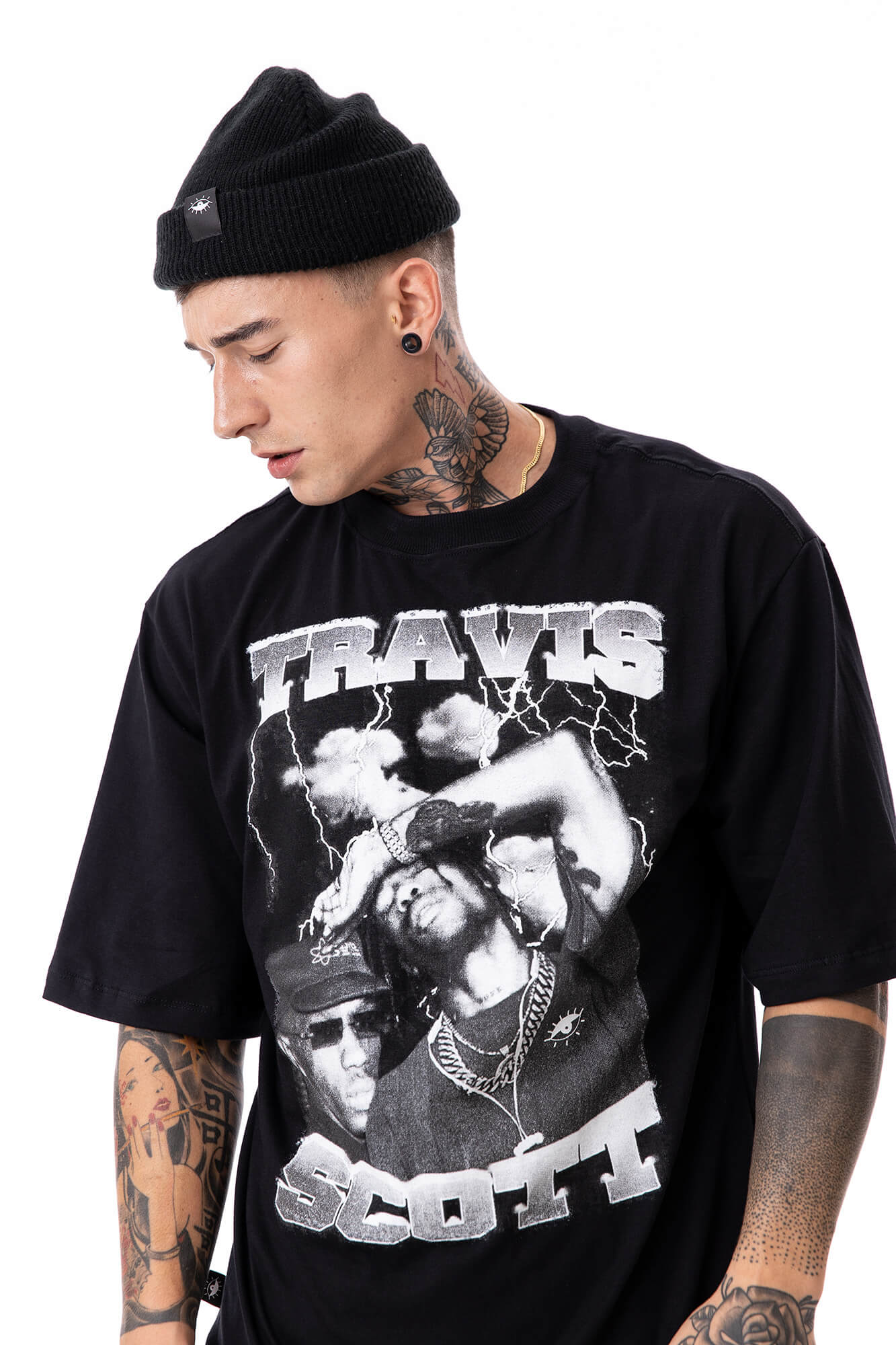 Camiseta Vilches Oversized Travis Black