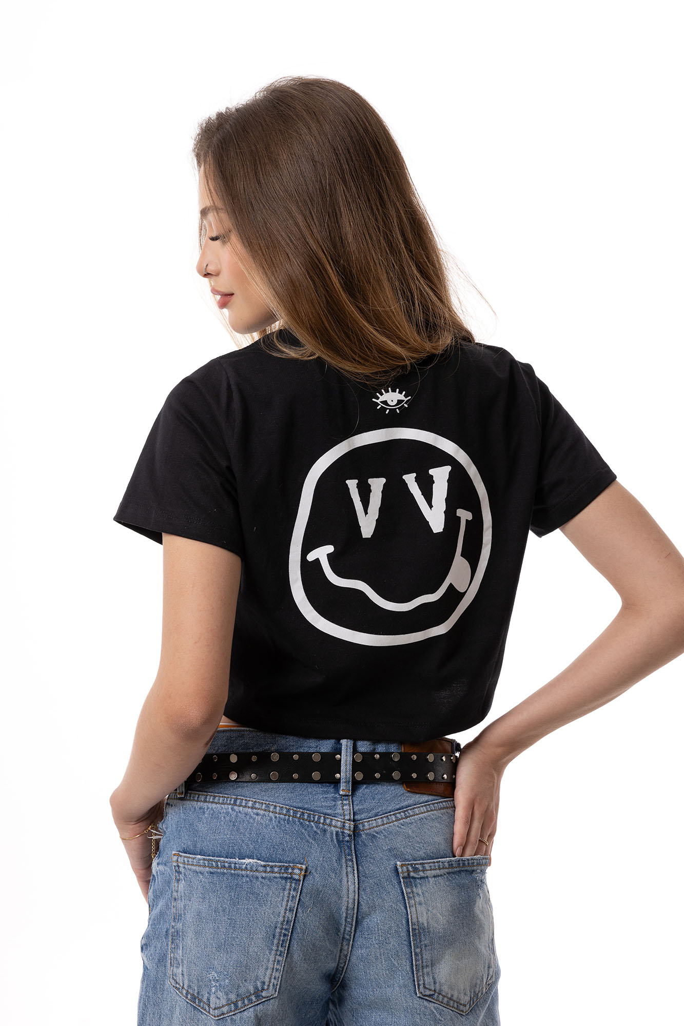 Cropped Vilches Smile Black