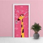 Adesivo de Porta Infantil Girafa