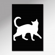 Placa Decorativa - Paz, Amor e Gatos