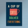 Placa Decorativa - Cup of Coffee