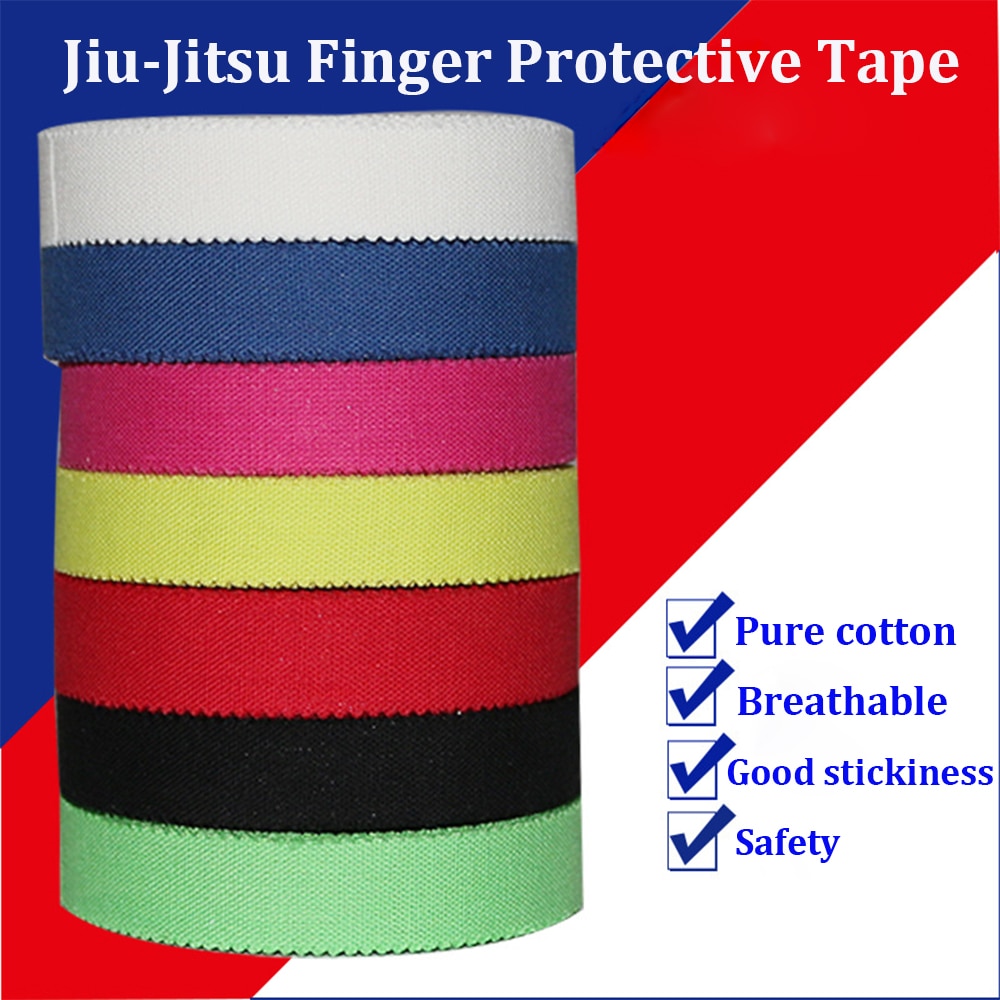 1.25cm/10m jiu-jitsu bandagem BJJ elástico bandagem proteção dedo fita esportes bandagem auto-adesivo suporte fita logotipo personalizado