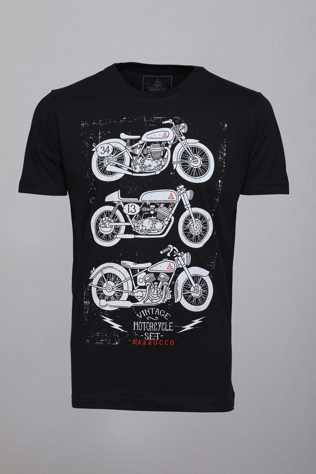 Kit Camisetas Barrocco Motos - 3 Camisetas Cor Preta/ Tamanho G
