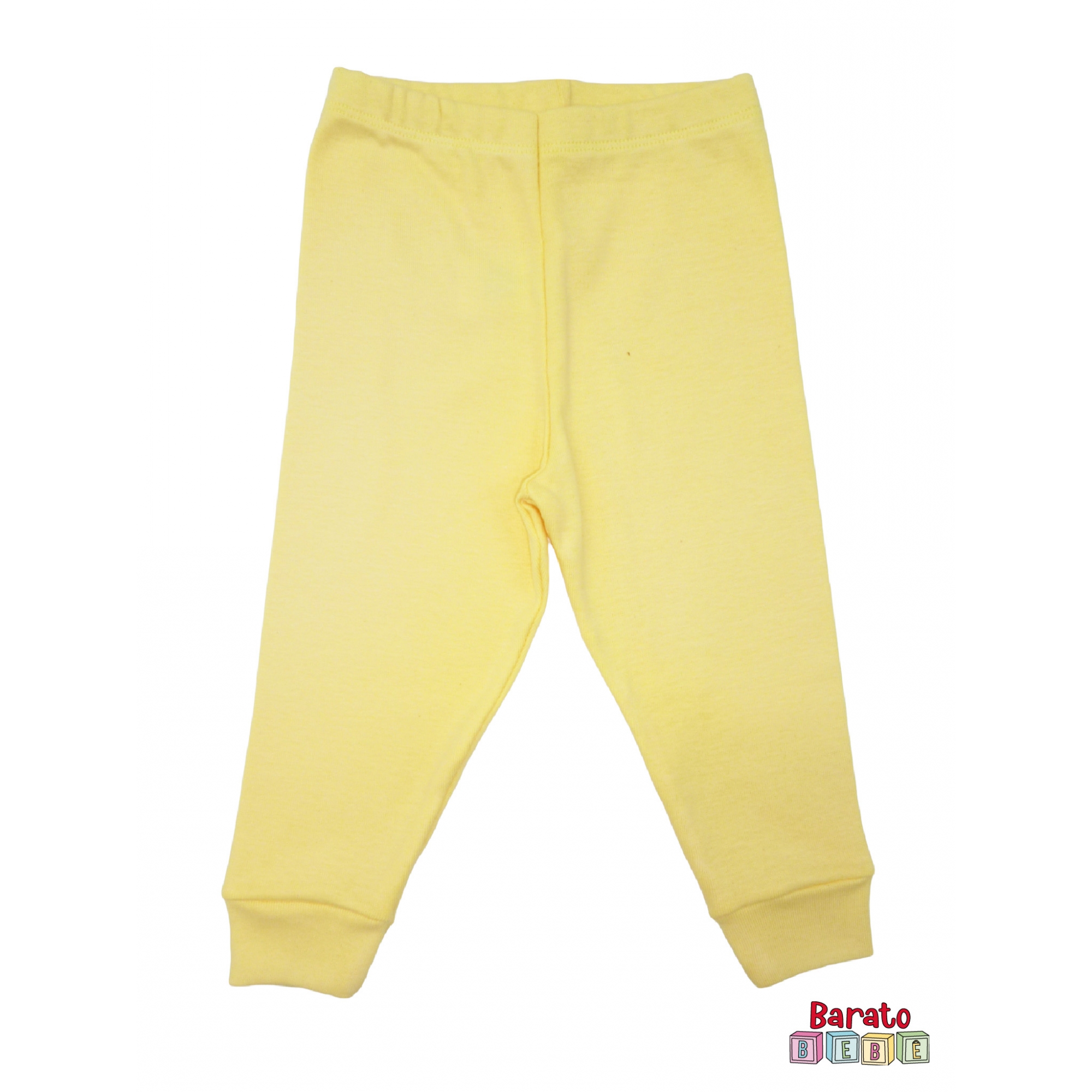 Conjunto Pijama Longo Bebê (P-M-G-GG)- Barato Bebê - Amarelo