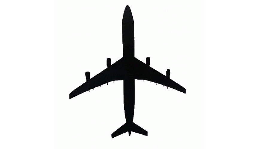 Adesivo Plotter - Airbus Preto