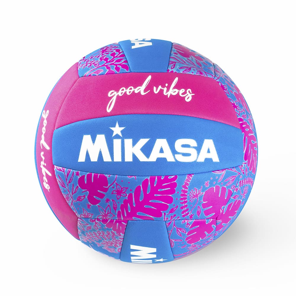 Bola de Voleibol Mikasa Good Vibes - Azul e Rosa