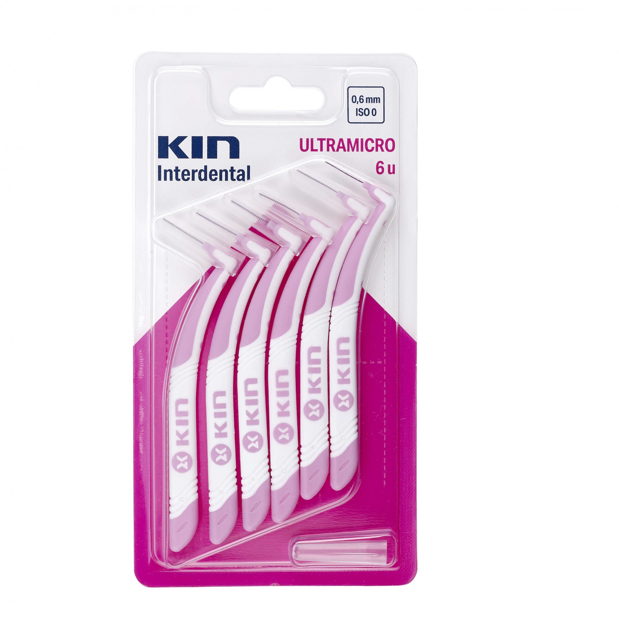 Escova Kin Interdentária Ultramicro (0,6mm - ISO0) - rosa