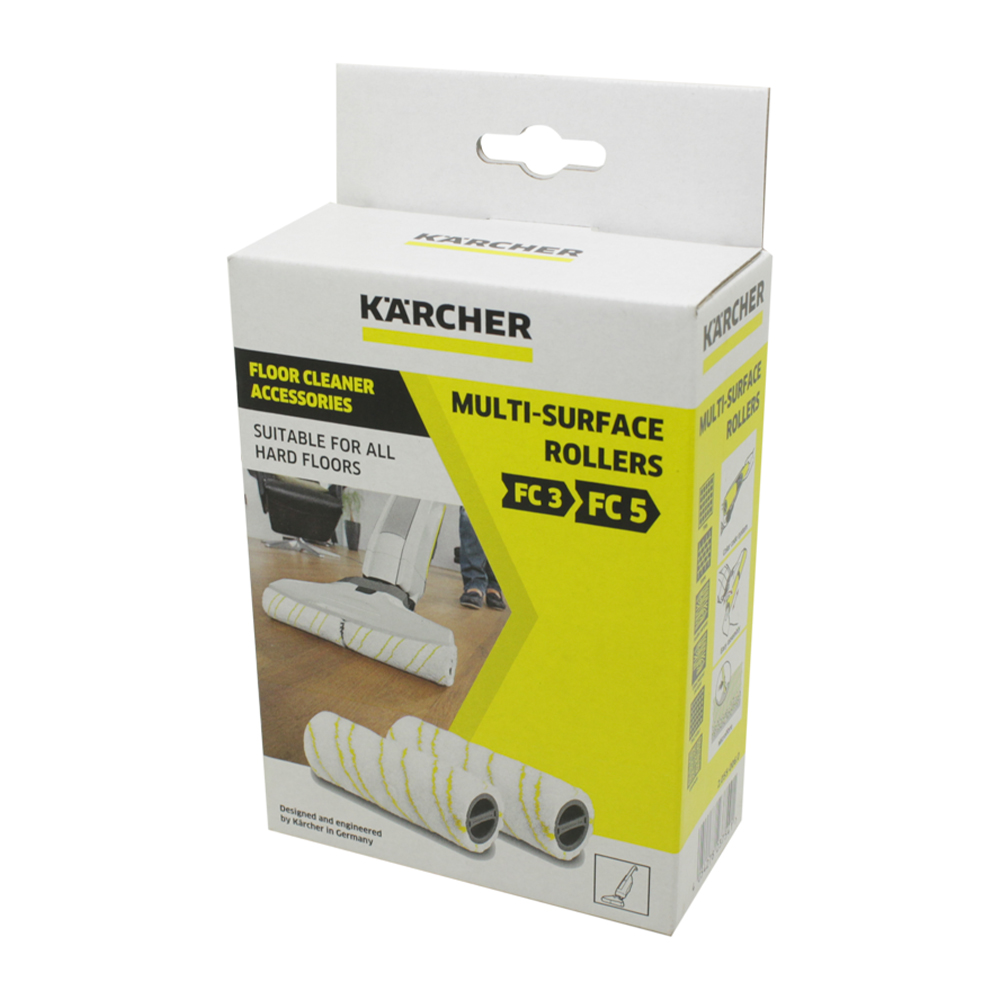 Rolo de Microfibra Amarelo para Limpadora de piso Karcher FC3 FC5 2un Original