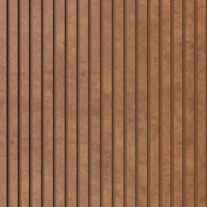 Painel Ripado Laminado de EVA | 10cm de Largura | Cor Bronze | Linha Urban