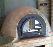 Porta de Forno de Pizza Tijolinho com Tampa de Vidro - Foto 2