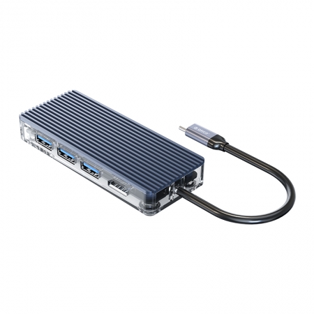 Dock Station Usb-C / Type-C - 8-in-1 - Multiportas - WB-8P - Orico
