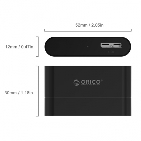(Open Box) - Adaptador USB 3.0 para HD / SSD SATA 2.5 - 20UTS - Orico