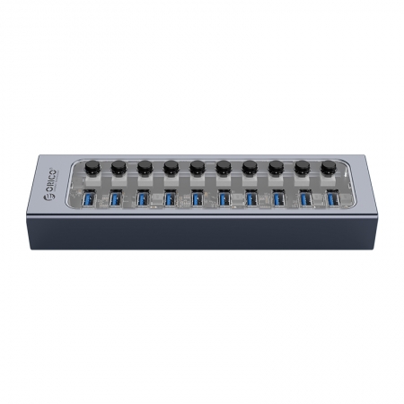 (Open Box) - Hub 10 portas com switches individuais - AT2U3-10AB - Orico