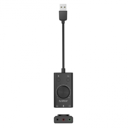 Placa de Som Externa USB Multifunções - Microfone / Fone - SC2 - Orico