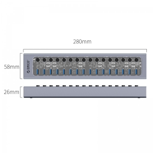 Hub 16 portas com switches individuais AT2U3-16AB