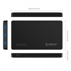 (Open Box) Case Gaveta para HD SATA 2.5 c/ Hub USB 3.0 - 2588H3 - Orico