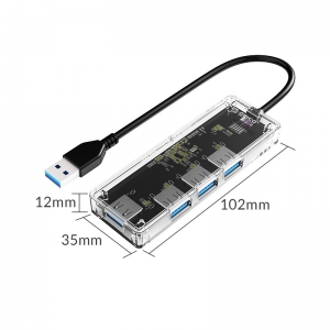 (Open Box) - Hub USB3.0 de 3 portas com Leitor de Cartão- TA2U3-3ATS - Orico