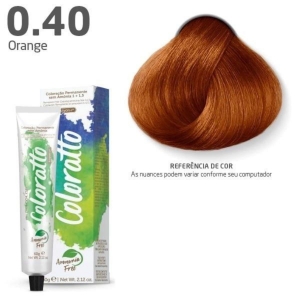 Itallian Color Coloração Sem Amônia Coloratto Hot Orange 0.40 - 60g