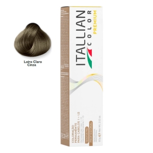 Itallian Color Premium Louro Claro Cinza 8.1 Coloração Permanente - 60g