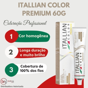 Itallian Color Premium Louro Claro Perola 8.89 Coloração Permanente 60g