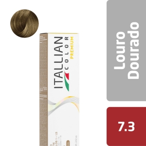 Itallian Color Premium Louro Dourado 7.3 Coloração Permanente - 60g