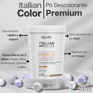 Pó Descolorante Premium Powder Itallian Hairtech Color - 400g