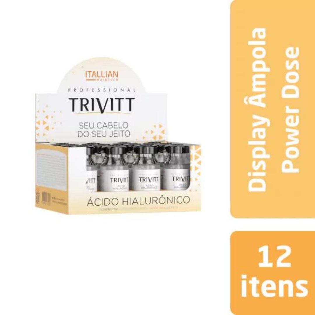 Caixa Power Dose Ácido Hialurônico Trivitt Itallian 12 Und - 10ml