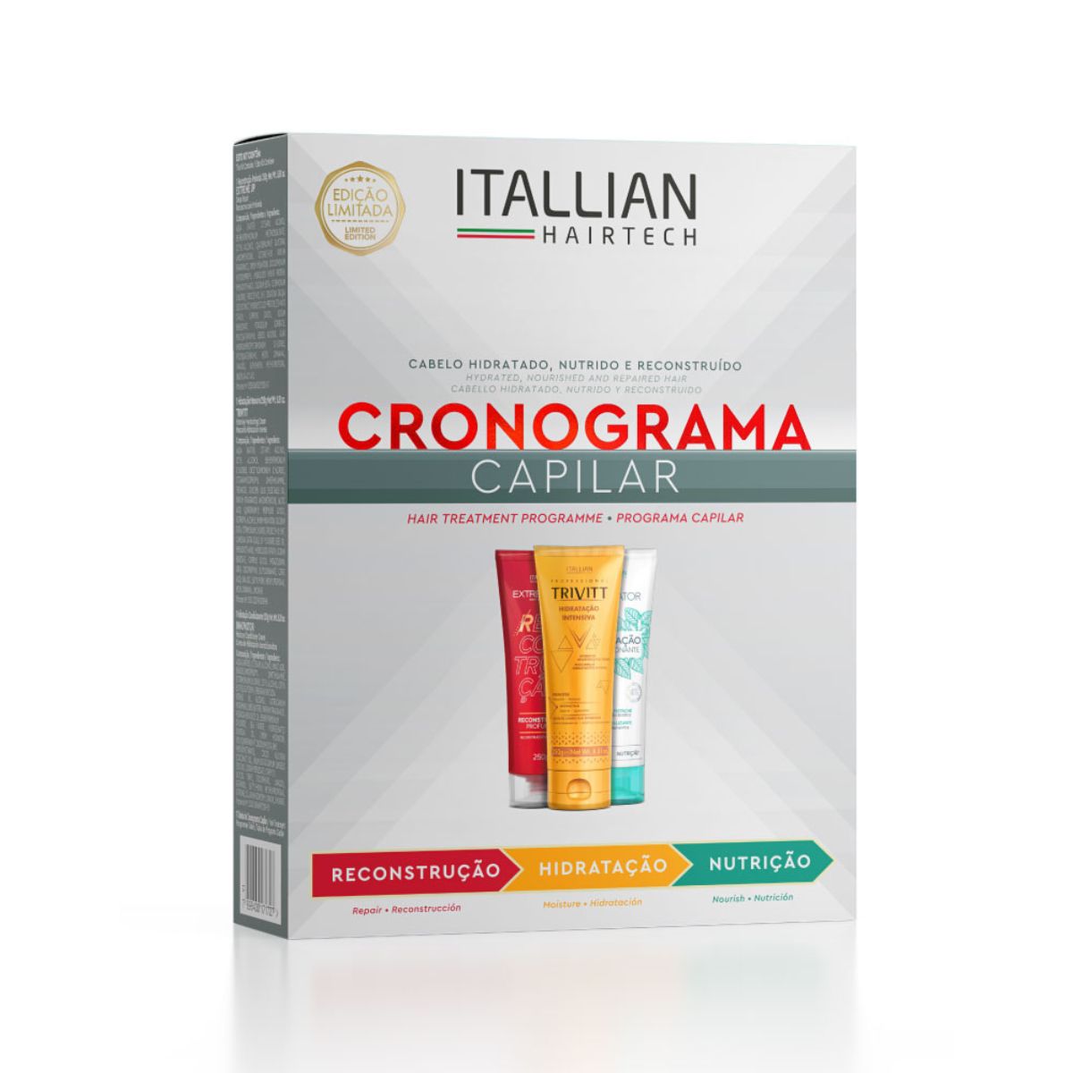 Kit Cronograma Capilar Itallian HairTech 3 Itens