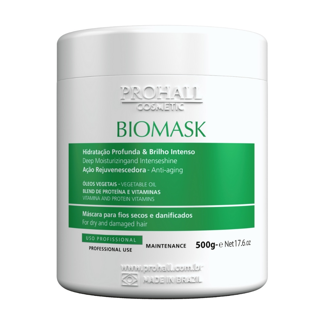 Máscara Ultra Hidratante Biomask Prohall Professional 500g