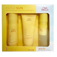 Kit Wella Professionals Invigo Sun shampoo 250ml + condicionador 200ml + leave-in 150ml