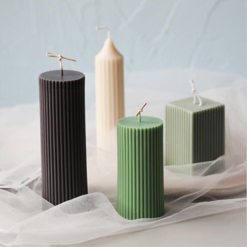 Moldes longos de silicone, forma de velas de cera de soja, para artesanato, emplastro de aromaterapia, forma de resina 3d, forma de velas artesanal, forma de sabão