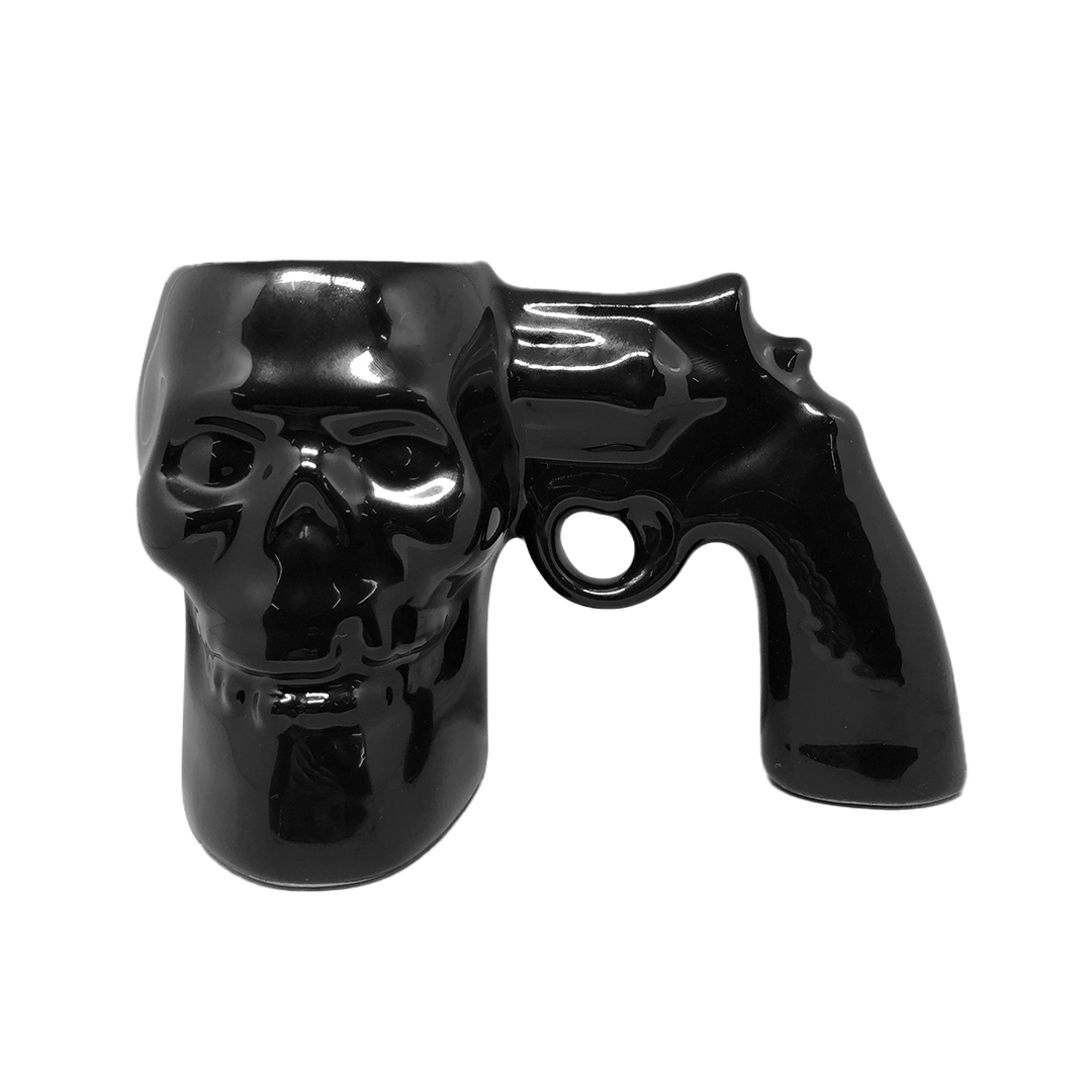 Caneca 3D Bang Skull Preto 300Ml
