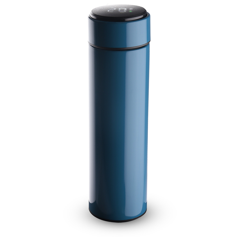Garrafa Led Térmica Aço Inox 450Ml (PRD00081) - Azul