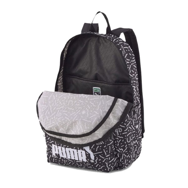 Mochila Puma Originals Backpack - Black White Doodle - 077353-04